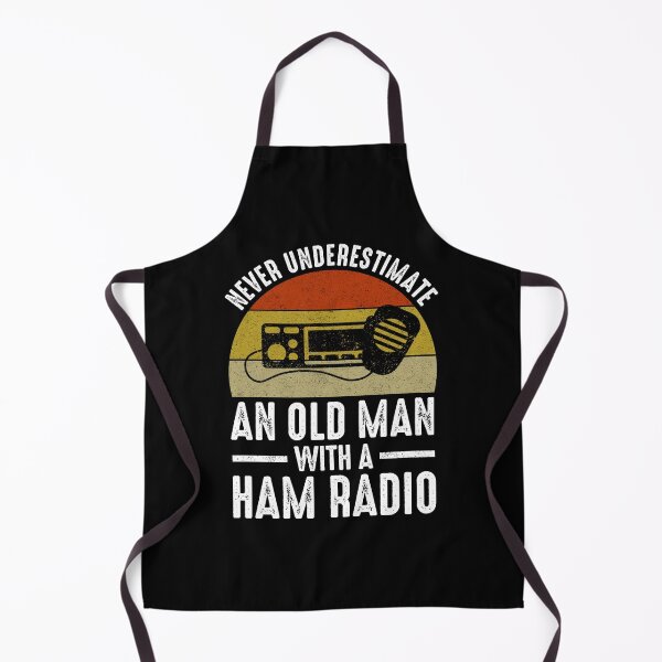 Item preview, Never Underestimate An Old Man With A Ham Radio designed and sold by Cat Lady Designs.
