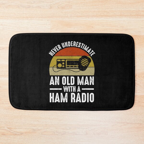 Item preview, Never Underestimate An Old Man With A Ham Radio designed and sold by Cat Lady Designs.