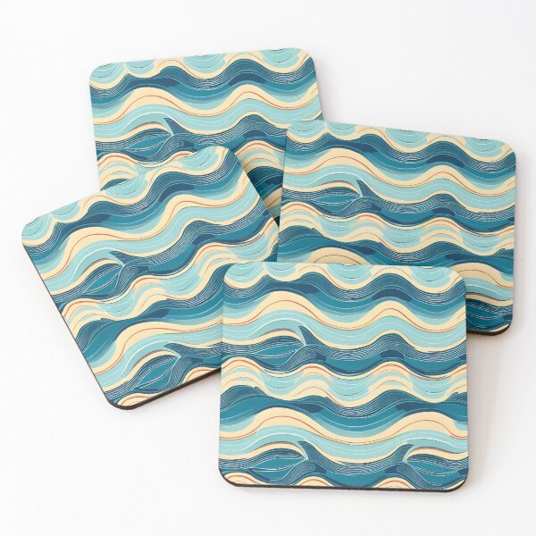 Item preview, Pastel waves designed and sold by blackwhiteblue.