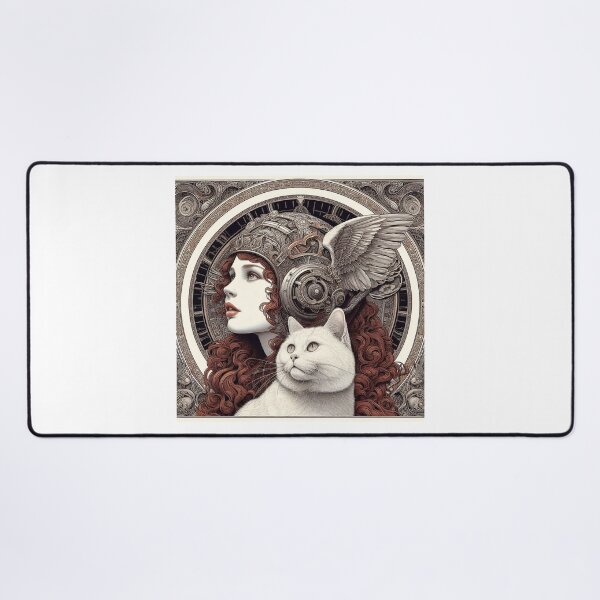Item preview, Girl and white cat n.17 designed and sold by Carnisch.