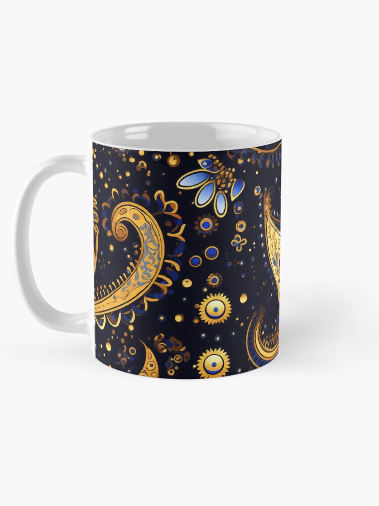 Thumbnail 5 of 6, Coffee Mug, Paisley Pattern designed and sold by SideSignal.