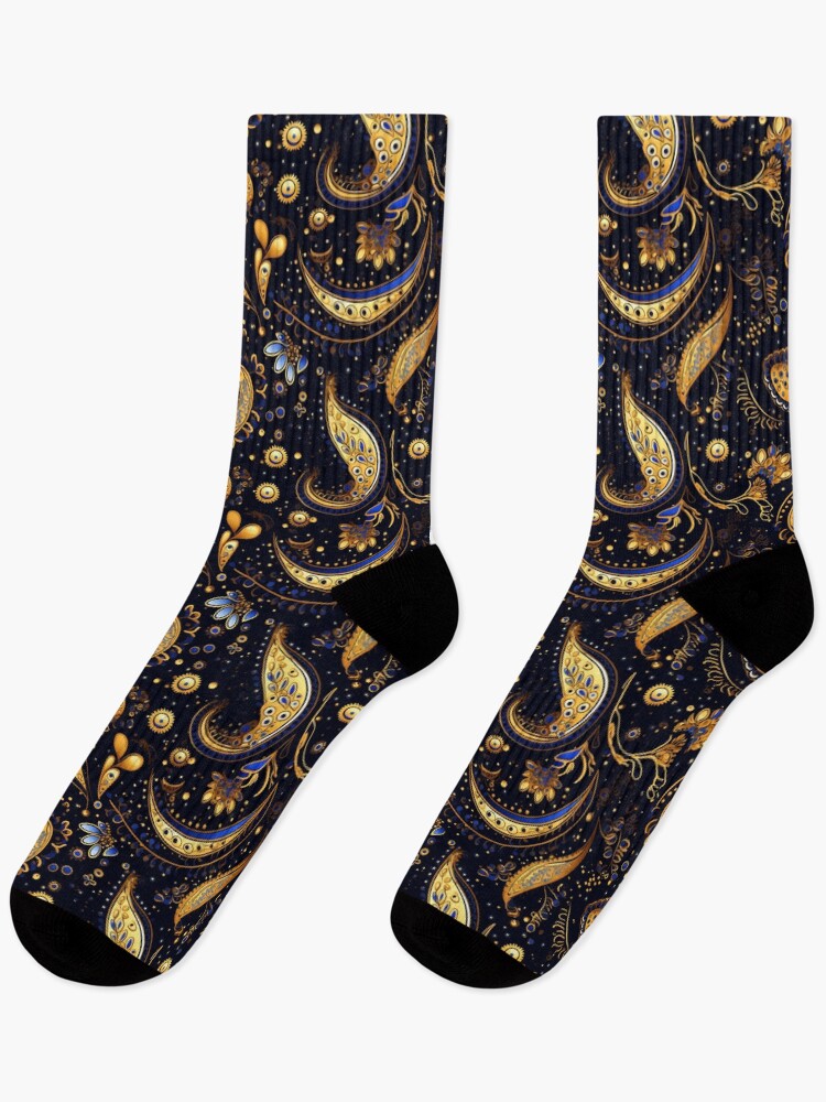 Thumbnail 1 of 5, Socks, Paisley Pattern designed and sold by SideSignal.
