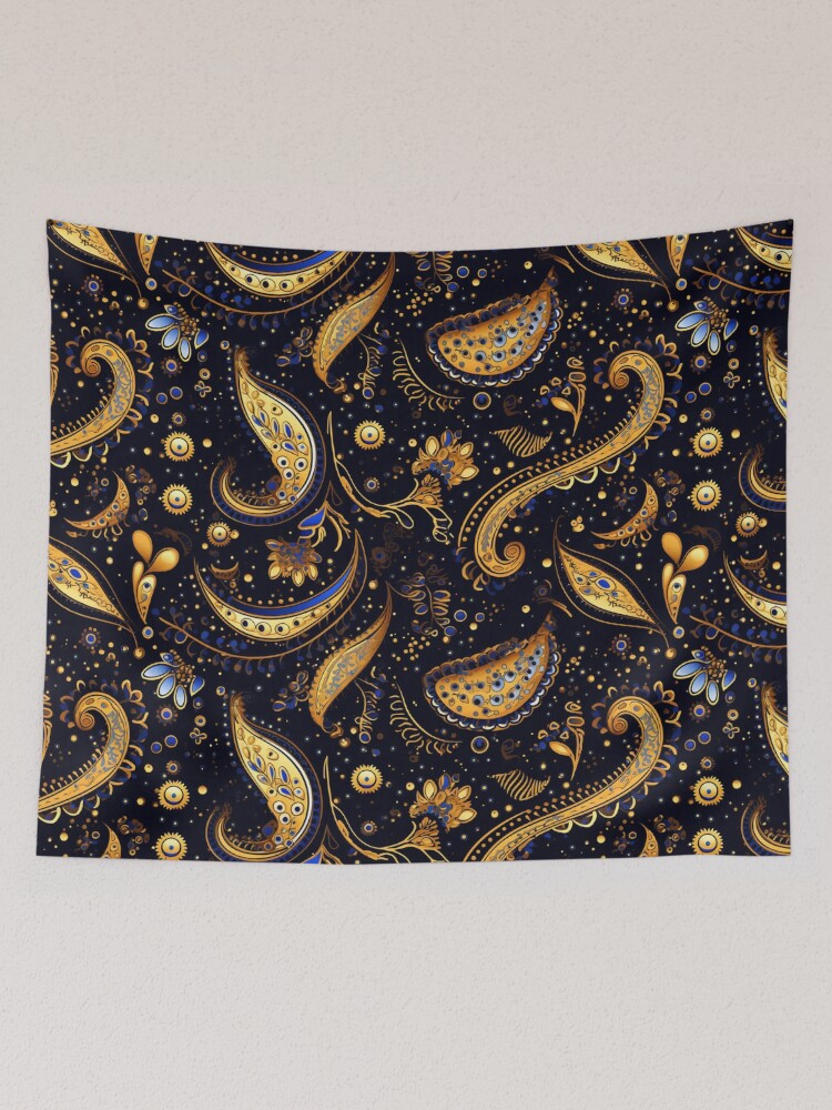 Thumbnail 2 of 3, Tapestry, Paisley Pattern designed and sold by SideSignal.