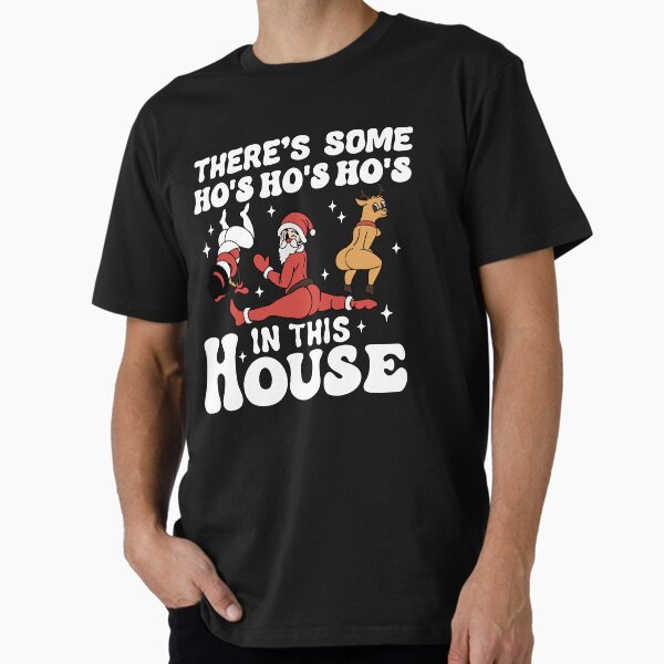 Item preview, There's Some Hos in This House Funny Santa Claus Christmas designed and sold by donvector.