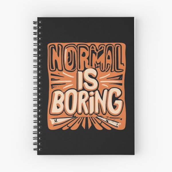 Item preview, Normal is boring, retro style designed and sold by LuckyFamily.