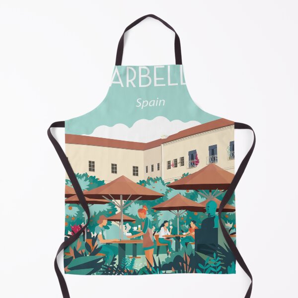 Item preview, Marbella spain andalucia travel poster vintage travel art designed and sold by Arctic frame studio.