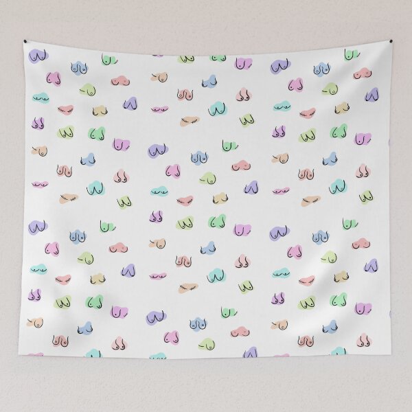 Item preview, Lots of Colourful Boobs, Boob Pattern designed and sold by BMCeeDesigns.