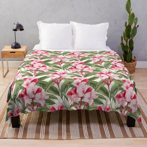 Item preview, Pink Cannas Flowers Tropical Summer Design. Exotic floral print. designed and sold by sunward.
