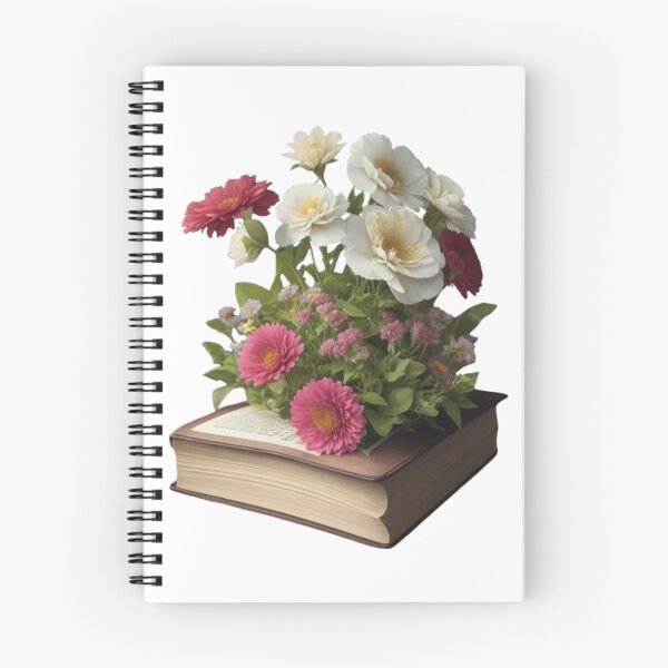 Item preview, Flowers growing from big book designed and sold by AleksKos.