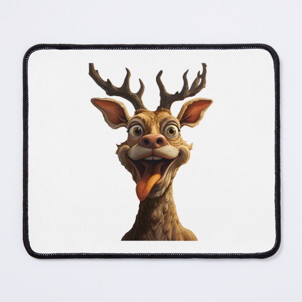 Item preview, funny deer designed and sold by CatSomeART.
