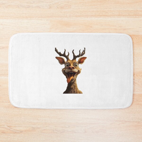 Item preview, funny deer designed and sold by CatSomeART.