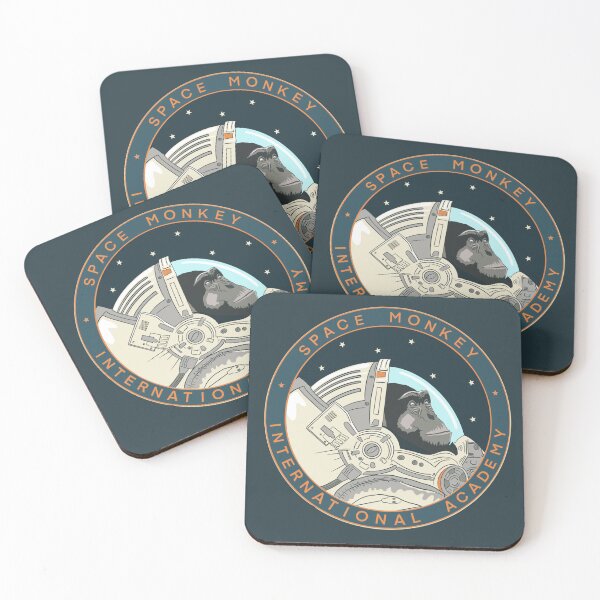 Item preview, Space Monkey International Academy Badge designed and sold by Treasure Kat.