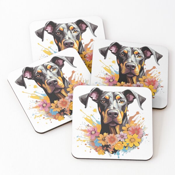 Item preview, Dobermann Watercolour Splash designed and sold by ZombieLH.