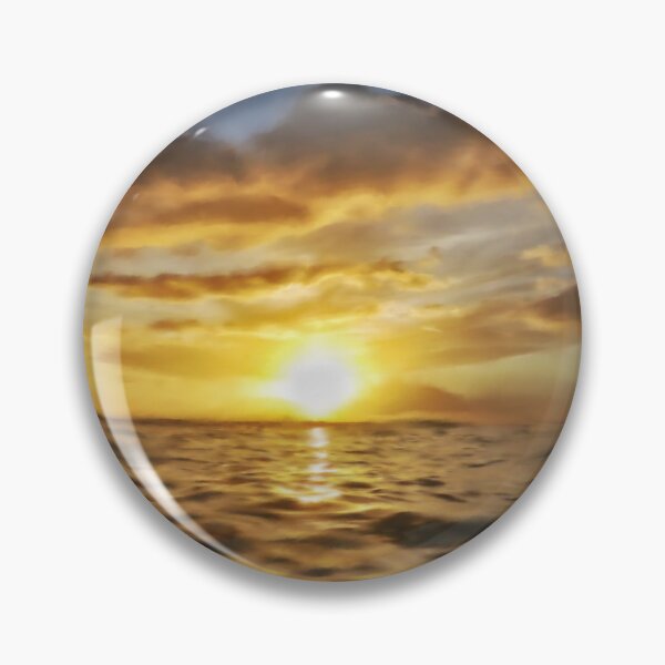 Item preview, Hawaiian sunset sea acrylic illustration design  designed and sold by BumbleVee ☀️.