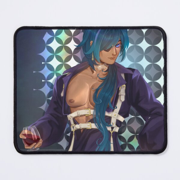 Item preview, Kaeya with a glass of wine in harness designed and sold by Leonard_Holod.