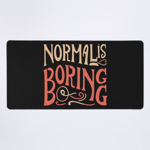 Item preview, Normal is boring, retro style designed and sold by LuckyFamily.