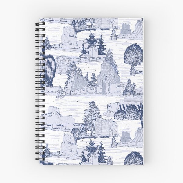 Item preview, Toile Pattern Nostalgia - Bygone Grain Elevators designed and sold by Eejee-SK.