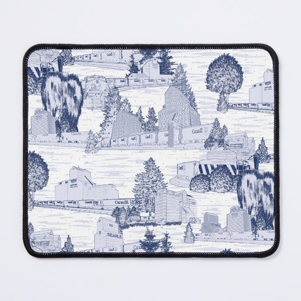 Item preview, Toile Pattern Nostalgia - Bygone Grain Elevators designed and sold by Eejee-SK.