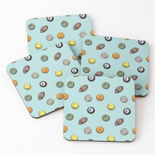 Item preview, Various sports balls pattern, hand drawn designed and sold by SleepyMarten.