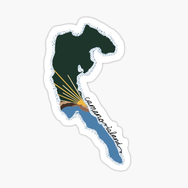 Camano Island Landscape Sticker