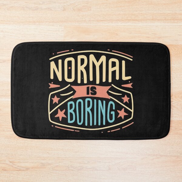 Item preview, Normal is boring, retro style designed and sold by LuckyFamily.