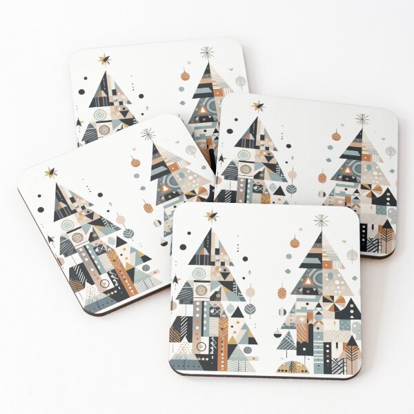 Item preview, Nordic Cubism Modern Art Christmas Tree  designed and sold by Pommallina.