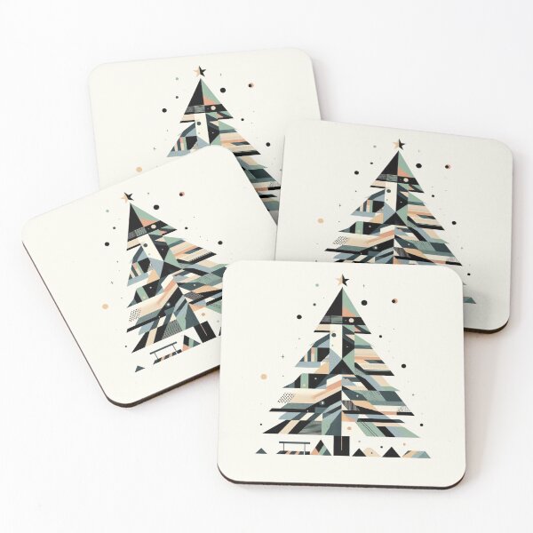 Item preview, Nordic Cubism Modern Art Christmas Tree  designed and sold by Pommallina.