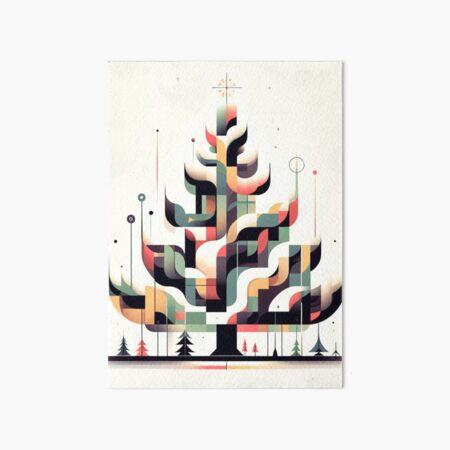 Item preview, Nordic Cubism Modern Art Christmas Tree  designed and sold by Pommallina.
