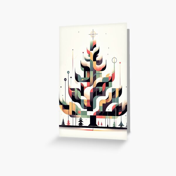 Item preview, Nordic Cubism Modern Art Christmas Tree  designed and sold by Pommallina.