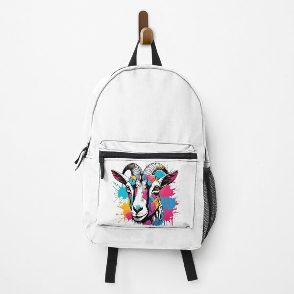 Item preview, Chromatic Caprice: Graceful Goat with Dripping Colors designed and sold by javaoverride.