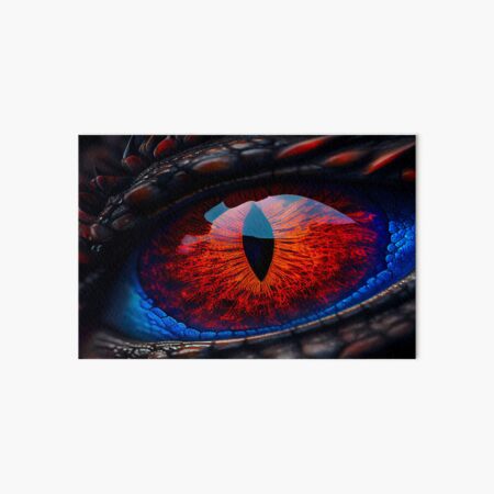 Dragon eye ball download print dark fiery orange, close up of a fantasy  creature eye. Dragons gothic style masterpiece. Serpent, scales, eye