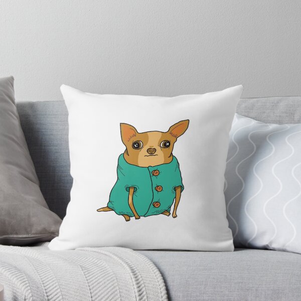 Item preview, Little Chihuahua is cold in the winter in new green coat designed and sold by Szofink.