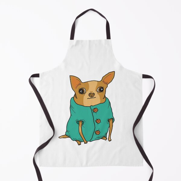 Item preview, Little Chihuahua is cold in the winter in new green coat designed and sold by Szofink.