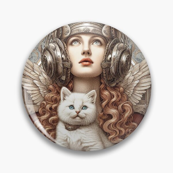 Item preview, Girl and white cat n.18 designed and sold by Carnisch.