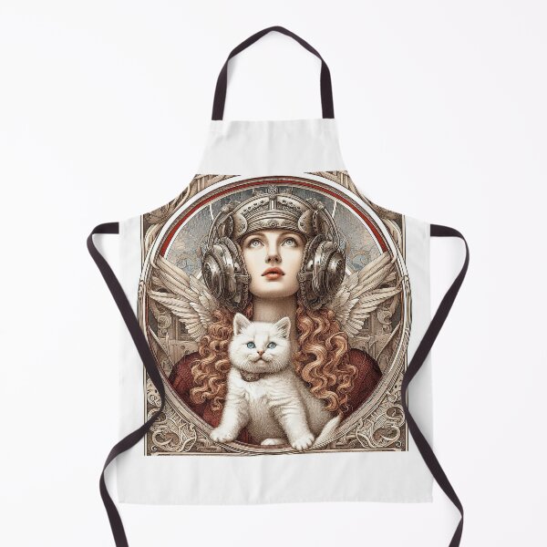 Item preview, Girl and white cat n.18 designed and sold by Carnisch.