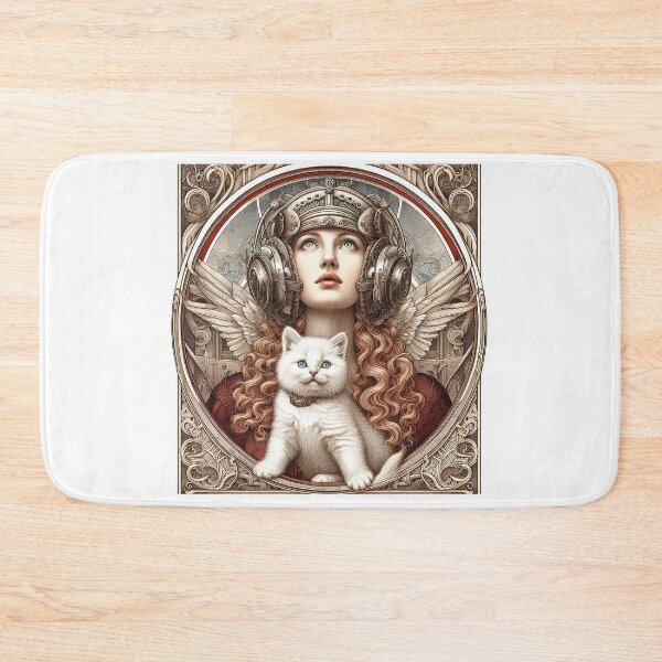 Item preview, Girl and white cat n.18 designed and sold by Carnisch.