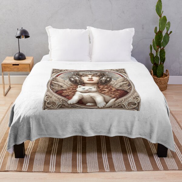 Item preview, Girl and white cat n.18 designed and sold by Carnisch.