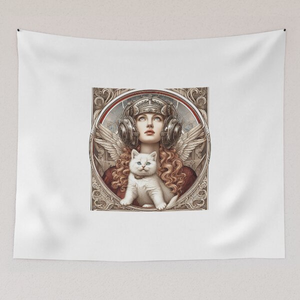 Item preview, Girl and white cat n.18 designed and sold by Carnisch.