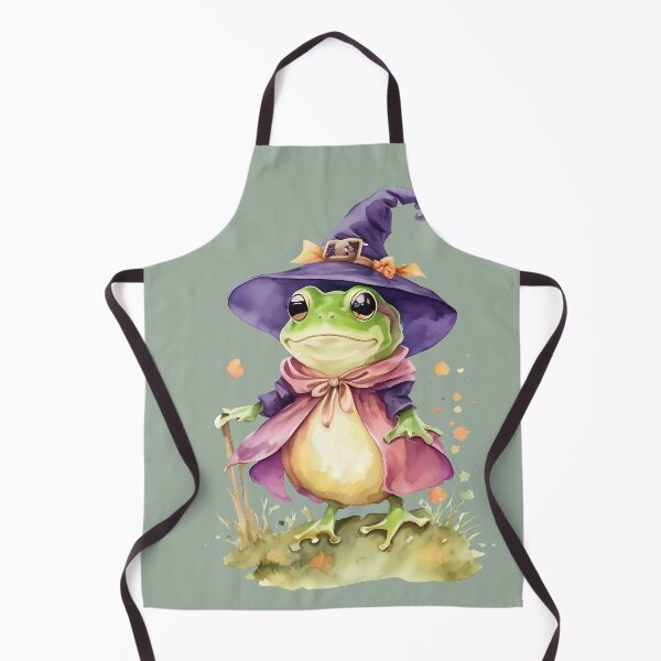Item preview, Enchanted Halloween Frog Witch designed and sold by DevushkaStore.