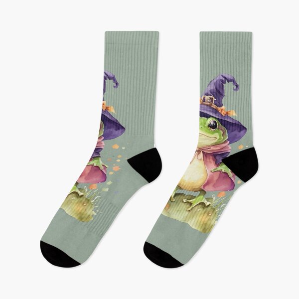 Artikelvorschau, Verzauberte Halloween-Froschhexe entworfen und verkauft von DevushkaStore.