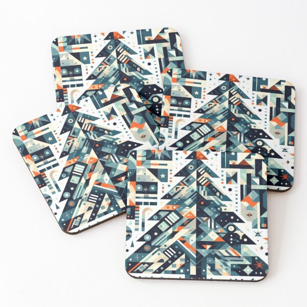 Item preview, Nordic Cubism Modern Art Christmas Tree  designed and sold by Pommallina.