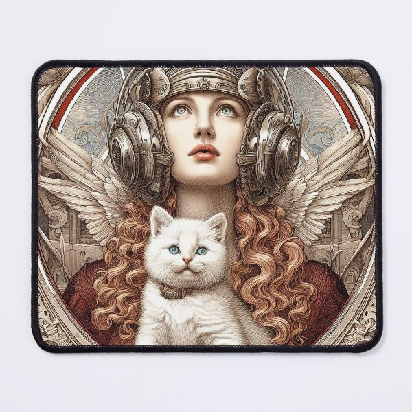 Item preview, Girl and white cat n.18 designed and sold by Carnisch.