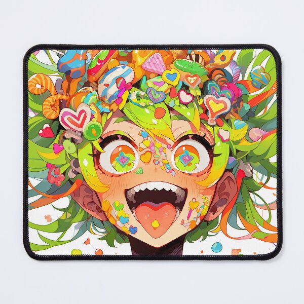 Item preview, Cool Wacky Energetic Candy Anime Girl designed and sold by bubblegoth.