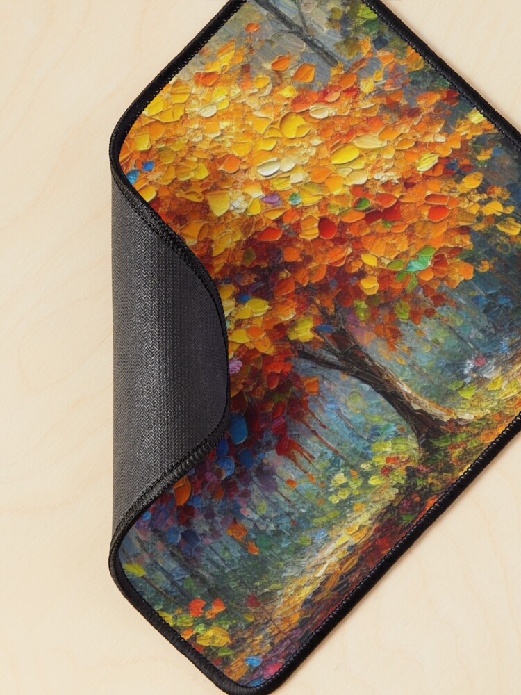 Thumbnail 2 of 5, Mouse Pad, Fall Tree designed and sold by roxanegabriel.