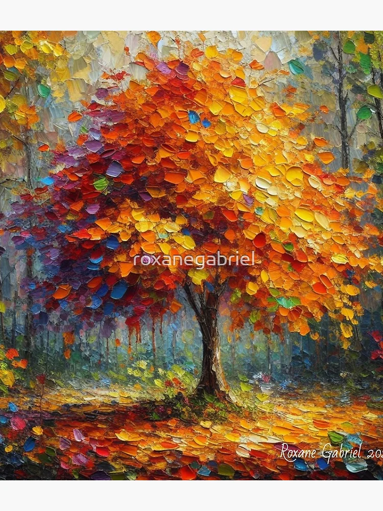 Thumbnail 3 of 3, Backpack, Fall Tree designed and sold by roxanegabriel.