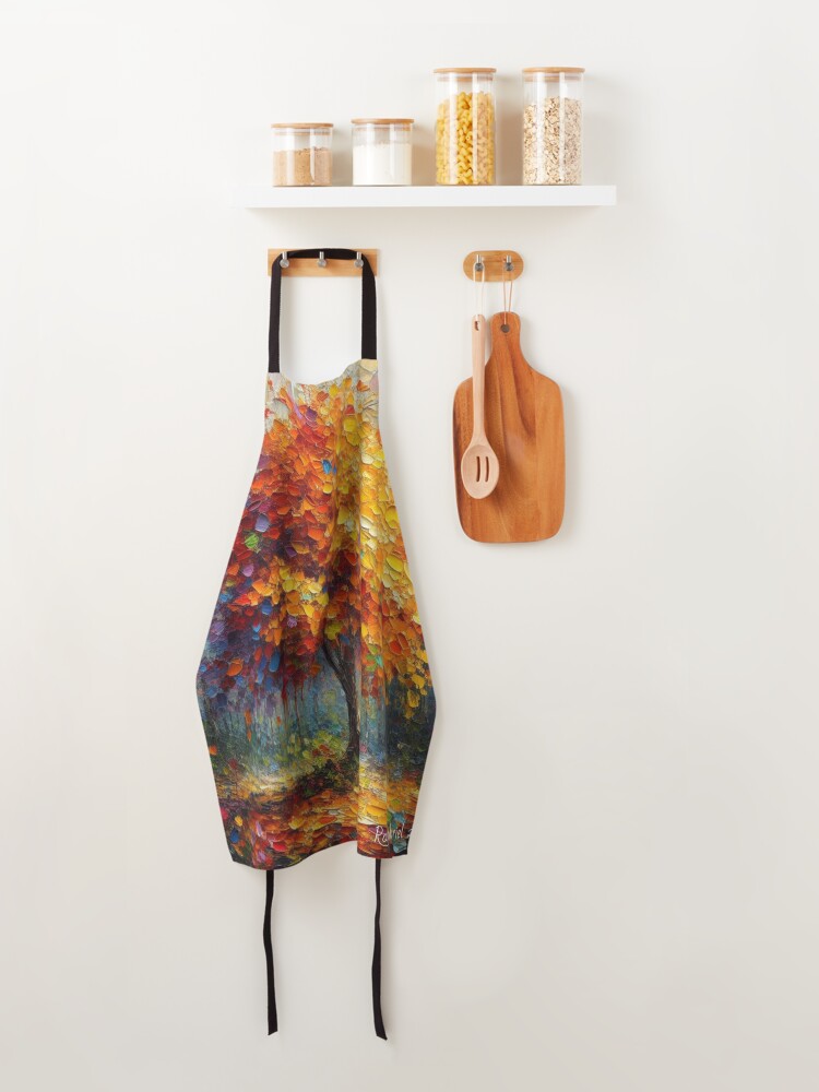 Thumbnail 4 of 6, Apron, Fall Tree designed and sold by roxanegabriel.