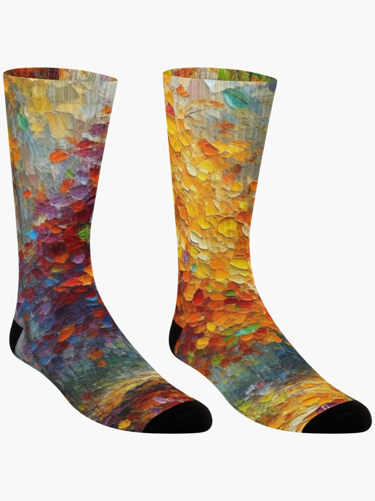 Thumbnail 3 of 5, Socks, Fall Tree designed and sold by roxanegabriel.