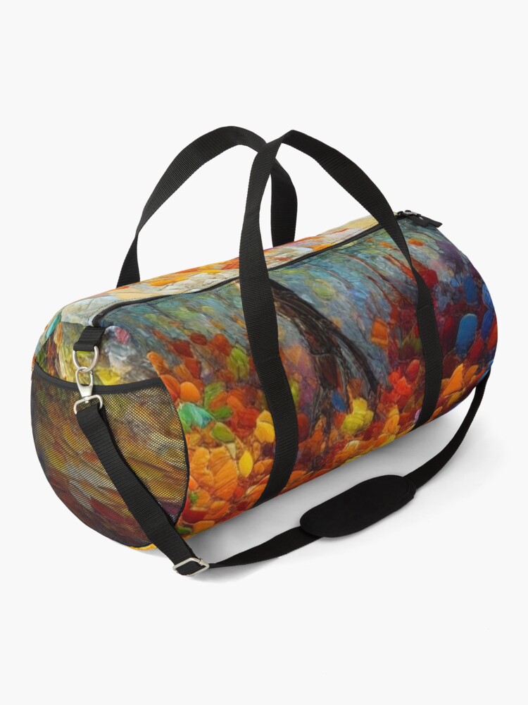 Thumbnail 2 of 3, Duffle Bag, Fall Tree designed and sold by roxanegabriel.