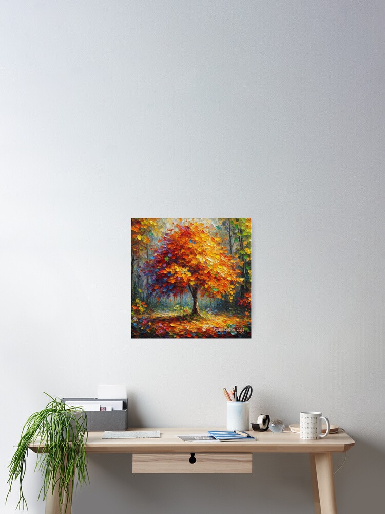Thumbnail 2 of 3, Poster, Fall Tree designed and sold by roxanegabriel.