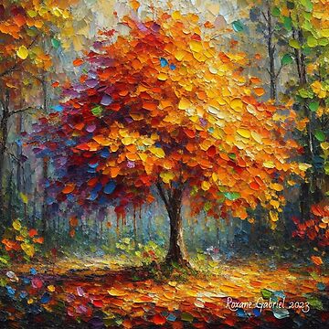 Artwork thumbnail, Fall Tree by roxanegabriel